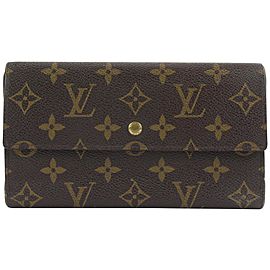 Louis Vuitton Monogram Porte Tresor Trifold Sarah Wallet Long 308lvs514