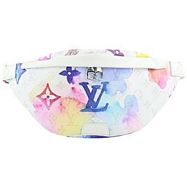Louis Vuitton Multicolor White Watercolor Monogram Bumbag Fanny Waist Pouch 311lv517