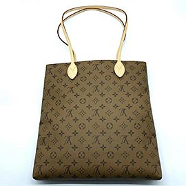 Louis Vuitton Carry It Vhs Cassette Limited Shopper 872910 Brown Monogram Reverse Canvas Tote
