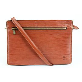 Louis Vuitton Brown Epi Leather Enghien 2way Bag with Strap 9lv1022