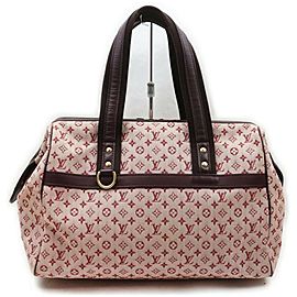Louis Vuitton Bordeaux Monogram Mini Lin Josephine GM Boston Speedy Large 861551