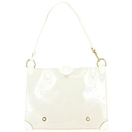 Louis Vuitton Clear White Epi Plage Pochette Accessoires Wristlet Pouch 1015lv46
