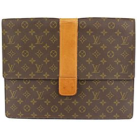 Louis Vuitton Rare Vintage Monogram Lena Portfolio Clutch Porte Documents 1013lv1