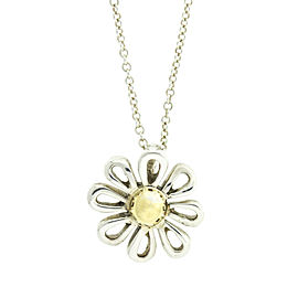 Tiffany & Co. Elsa Peretti 18k Yellow Gold and Sterling Silver Daisy Necklace
