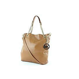 Michael Kors 2way Chain 11mke0108 Brown Leather Tote