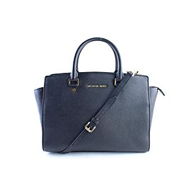 Michael Kors Selma 2way 4mr0327 Black Saffiano Leather Cross Body Bag