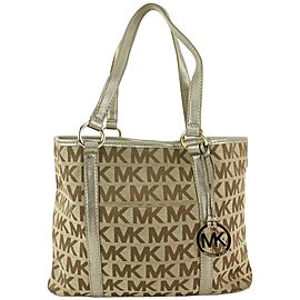 Michael Kors Monogram MK Shopper Tote Bag 3mk1101