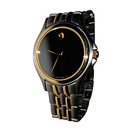 Movado 81-E4-0863 Stainless Steel & Yellow Gold 37mm Watch