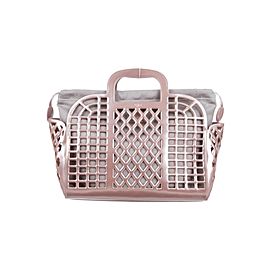 Louis Vuitton Limited Edition Metallic Pink Patent Leather Jelly MM Bag 4lv628