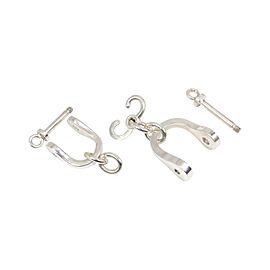 Tiffany & Co. Sterling Silver Double Shackle Valet Keychain