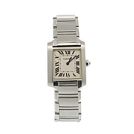 Cartier Tank Francaise Stainless Steel Womens Watch
