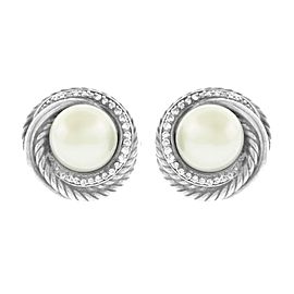 David Yurman Pearl and Diamond Earrings