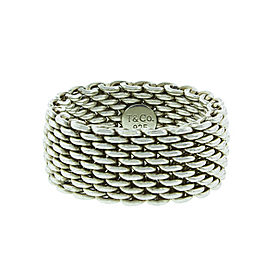 Tiffany & Co. Sterling Silver Mesh Somerset Ring