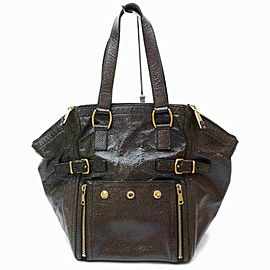 Saint Laurent Monogram Ellipse MM Octagon Shell Bowler 860495