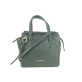 Salvatore Ferragamo 2way Amy Tote 21fk0102 Black Leather Cross Body Bag