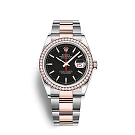 Rolex Datejust Turn-O-Graph Custom Diamond Bezel 116261