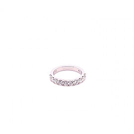 1.01 Carat Round Brilliant Cut Diamond Engagement Ring 14K White Gold