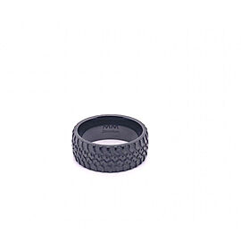 Men's Zirconium "Tire" Engagement Ring Band Size 9.25