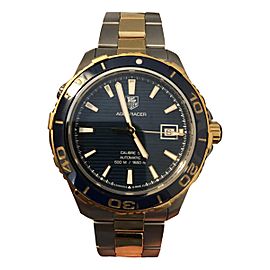 Tag Heuer Aquaracer Stainless Steel and Yellow Gold 40mm Mens Watch