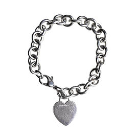 Tiffany & Co. Sterling Silver Heart Link Bracelet