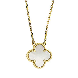 Van Cleef & Arpels Yellow Gold Vintage Alhambra Necklace