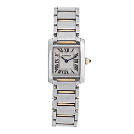 Cartier Tank Francaise 2384 Two Tone Womens Watch