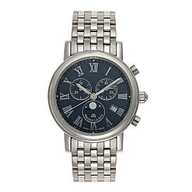 Maurice Lacroix Classic Chronograph Moonphase SS LC1048-SS002-410 40mm Mens Watch