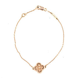 Van Cleef & Arpels 18K Rose Gold Sweet Alhambra Bracelet