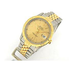 Mens Rolex Two-Tone 18K/SS Datejust Champagne 16263