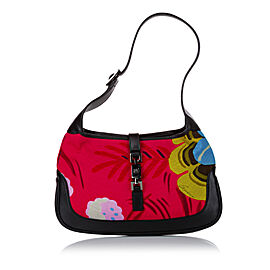 Gucci Floral Print Nylon Jackie
