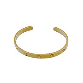Cartier Love 18K Yellow Gold Cuff Size 18