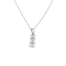 Mosaic Collection 18K White Gold Diamonds Necklace